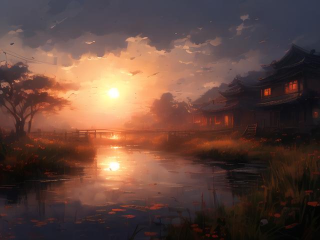 今夜微风拂心痛，往事随风寻去向