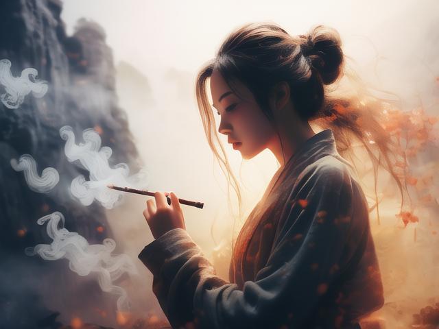 "尘梦若烟,弹指间淡忘时光流转"